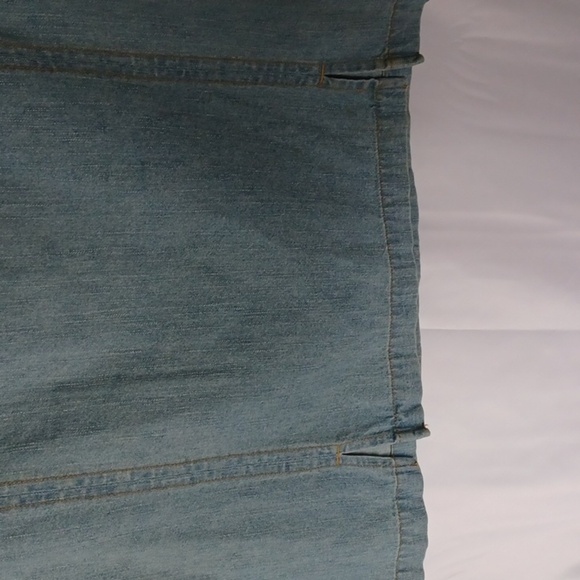Sonoma Vintage Blue Jean Mini Skirt - Size 16, embroidered waistband - Picture 3 of 8